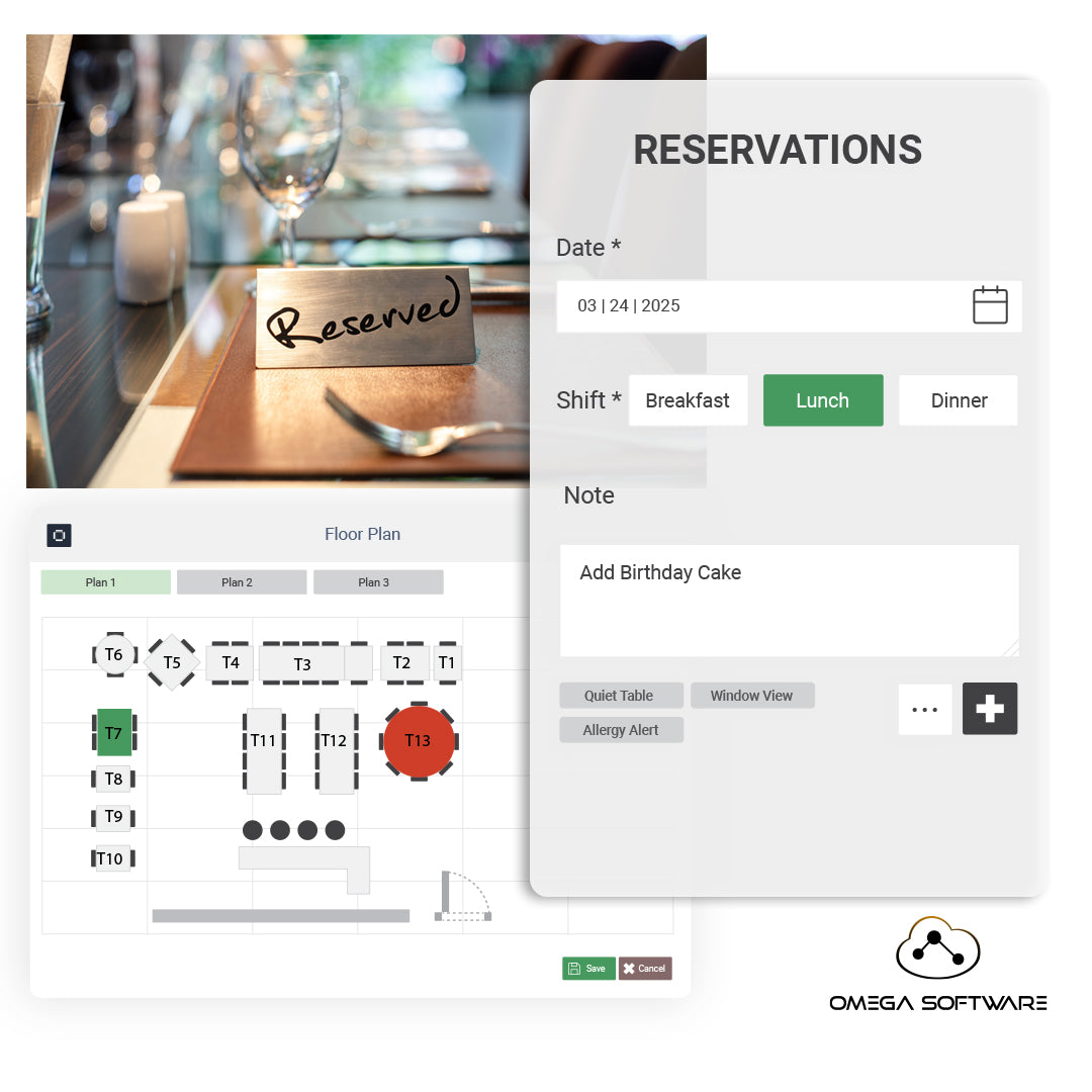 Table Reservation – Omega Software